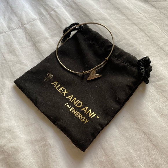 Alex and Ani Silver Shark Tooth Bracelet - Picture 2 of 11